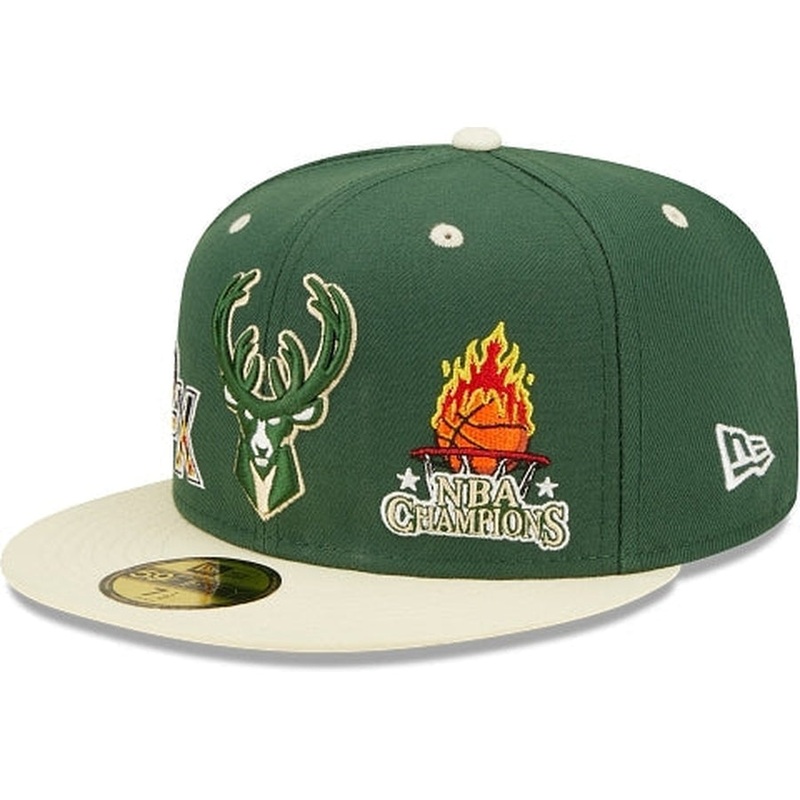 New Era Milwaukee Bucks Fire 2022 59FIFTY Fitted Hat