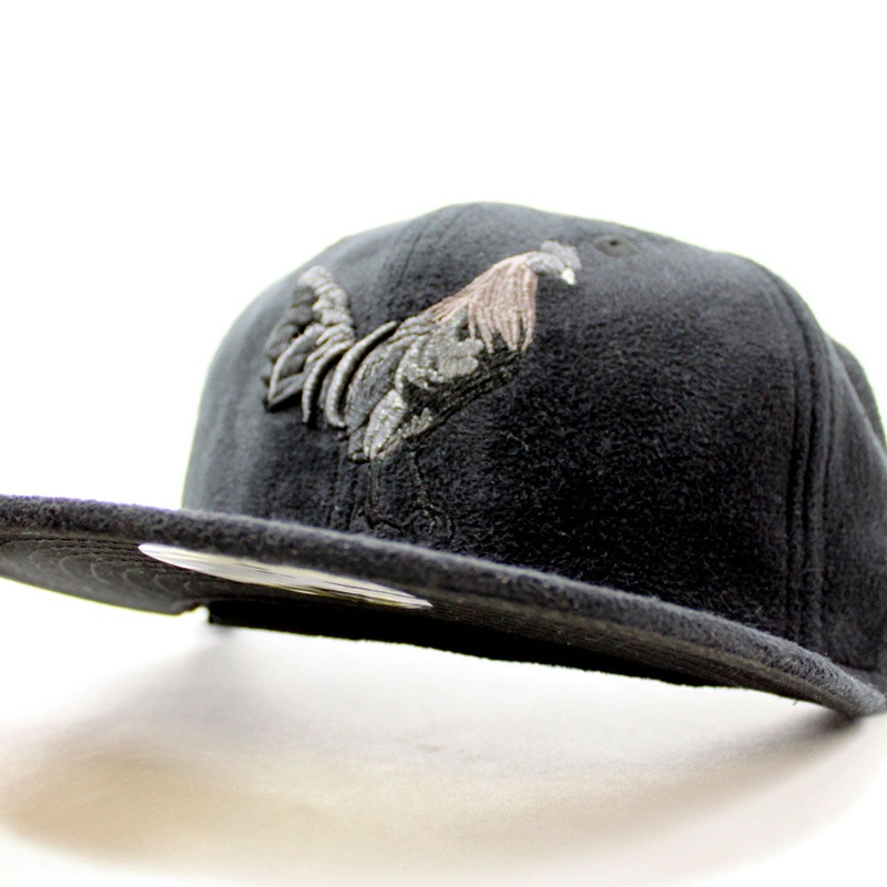 ROOSTER New Era 59Fifty Fitted Hat (Black Suede Black On Black) 7