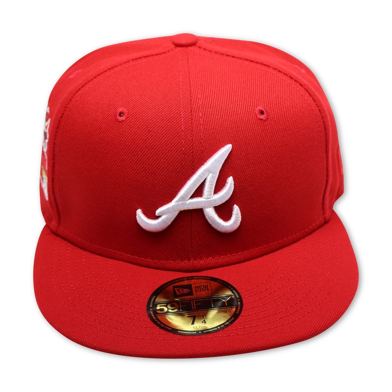 ATLANTA BRAVES (RED) (2000 ALLSTARGAME) NEW ERA59FIFTY FITTED (GREEN UNDER VISOR) 67/8