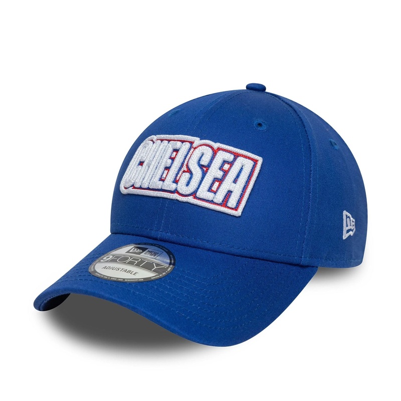 Chelsea FC Lion Crest Keyline Blue 9FORTY Adjustable Cap OSFM