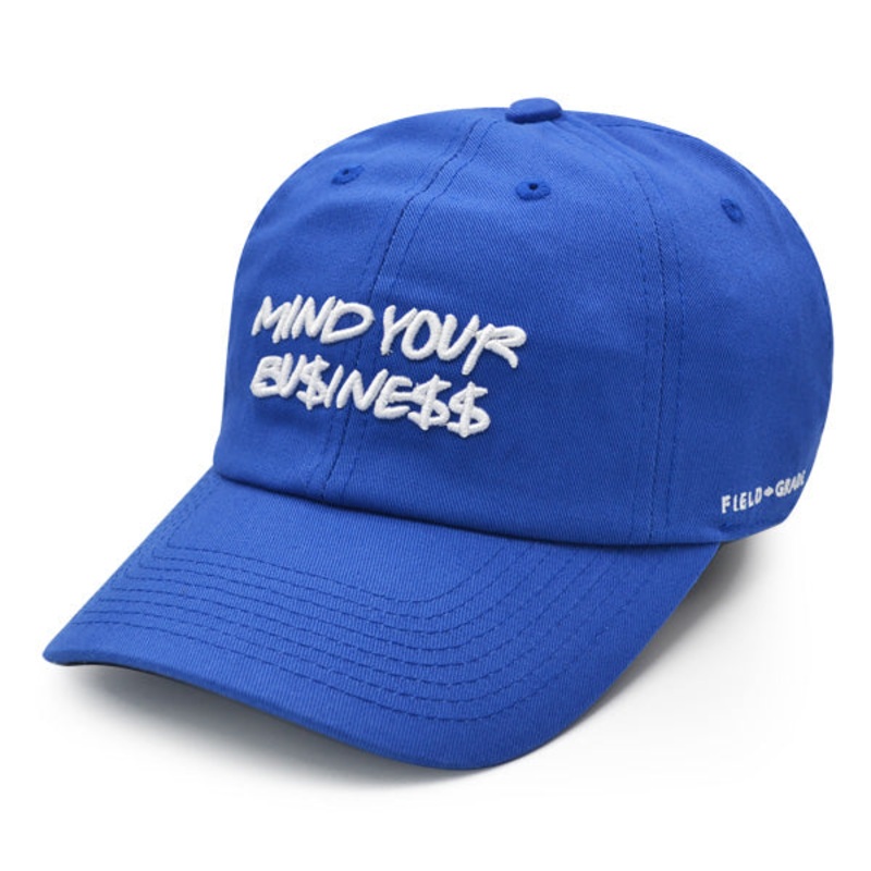 Field Grade MIND YOUR BU$INE$$ Strapback Adjustable Hat – Royal