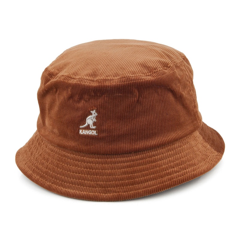 Kangol Corduroy Bucket Hat – Light Brown S