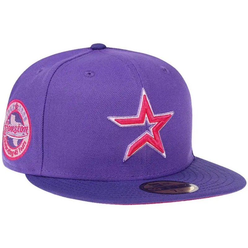 New Era Houston Astros 45th Anniversary Purple/Rose 59FIFTY Fitted Hat