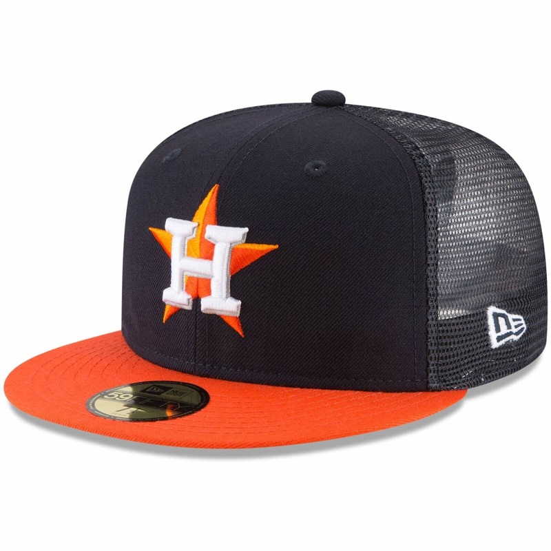 New Era Houston Astros On-Field Replica Mesh Back 59FIFTY Fitted Hat