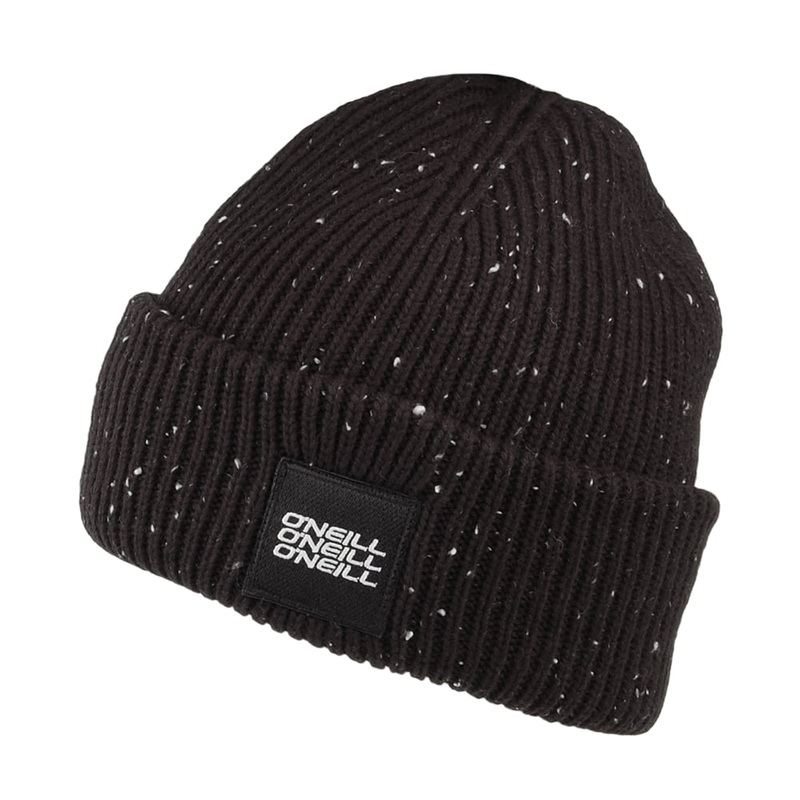 O’Neill Hats Melange Beanie Hat – Black-Multi 1-Size