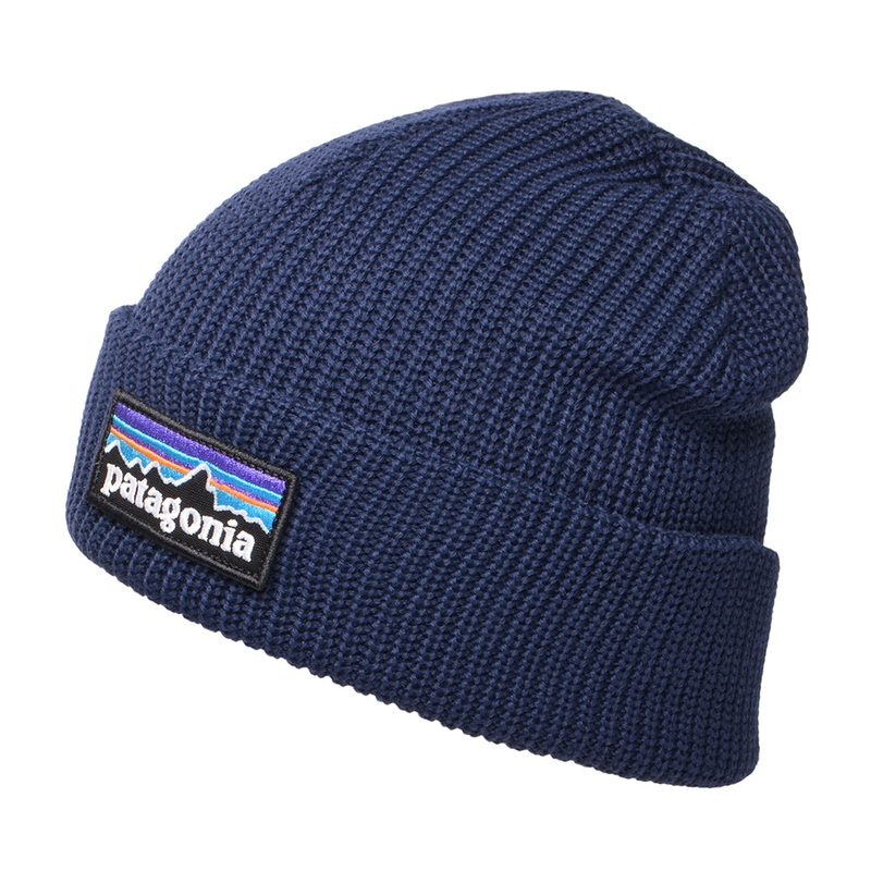 Patagonia Hats Kids P-6 Logo Recycled Beanie Hat – Navy Blue Kids – 1-Size