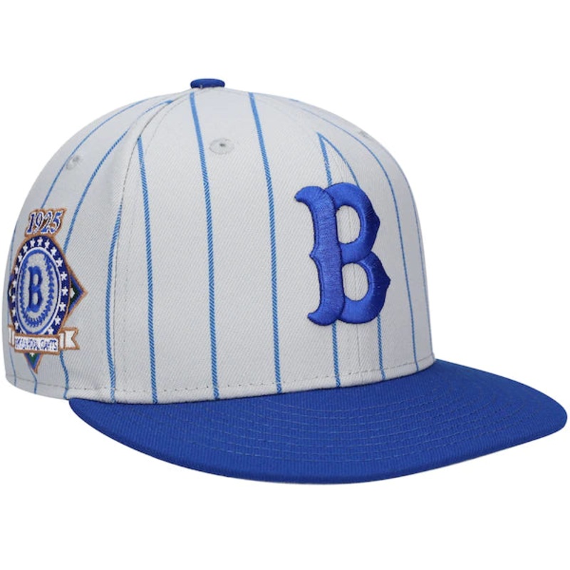 Rings & Crwns  Brooklyn Royal Giants Team Fitted Hat – Gray/Royal
