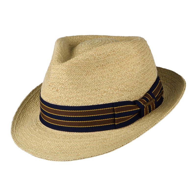 Stetson Hats Player Raffia Trilby Hat – Natural S