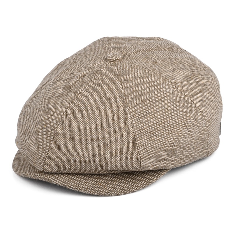 Brixton Hats Brood Marled Newsboy Cap – Sand Small-56cm