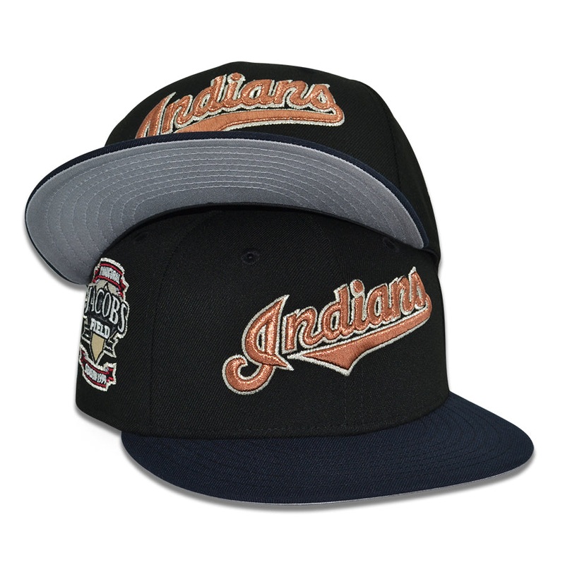 Cleveland Indians “DAY ‘n” NIGHT” Exclusive New Era 59Fifty Fitted Hat -Black/Navy 6 7/8