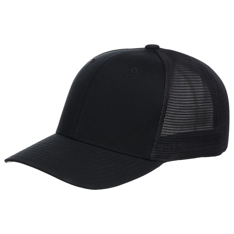 Flexfit Blank 110 Trucker – Black Adjustable