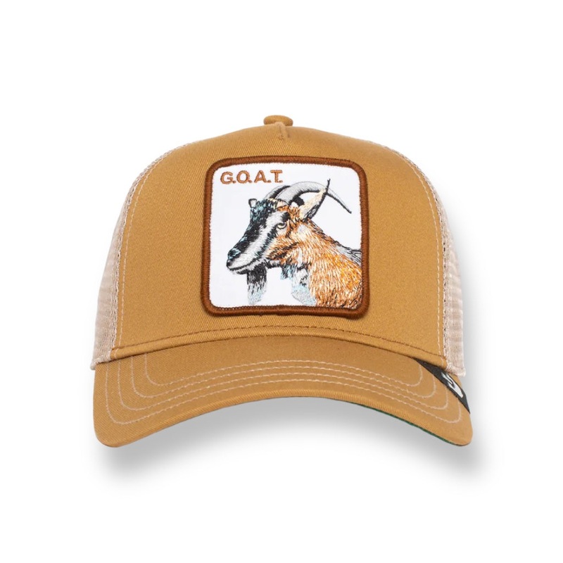 GOORIN BROS THE GOAT (KHAKI) TRUCKER MESH SNAPBACK