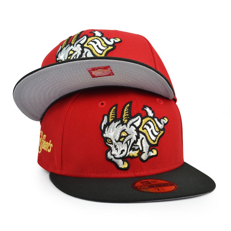Hartford Yard Goats MILB Exclusive New Era 59Fifty Fitted Hat – Red/Black 6 7/8