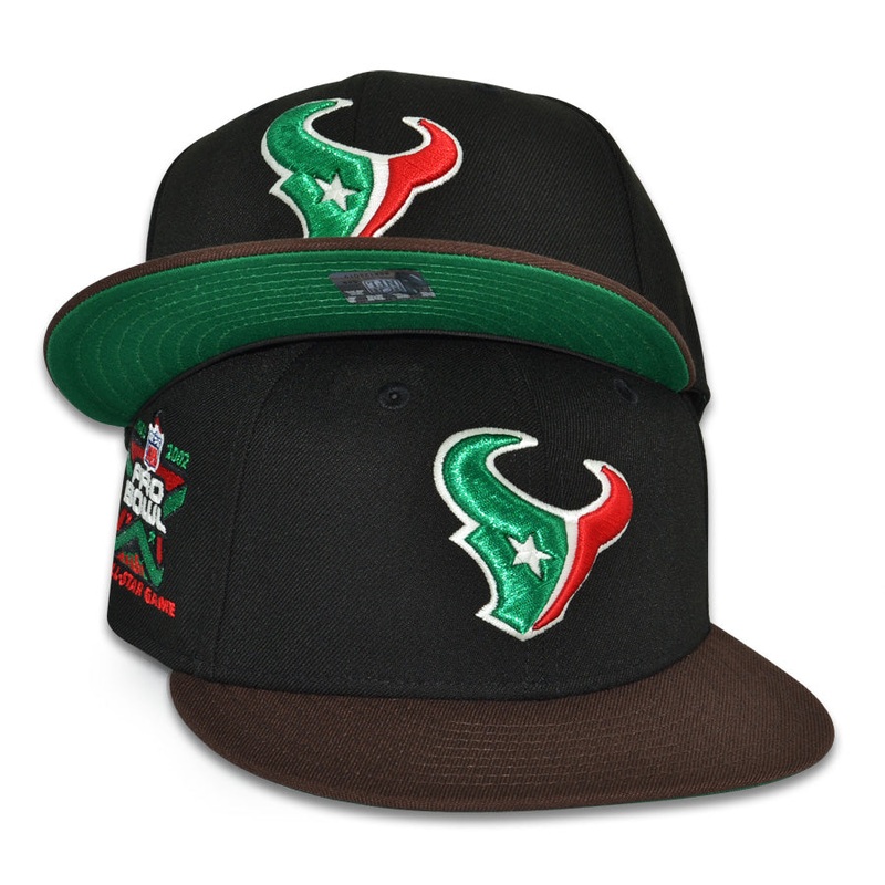 Houston Texans “TEXMEX” Exclusive New Era 59Fifty Fitted Hat – Black/Burntwood 6 7/8
