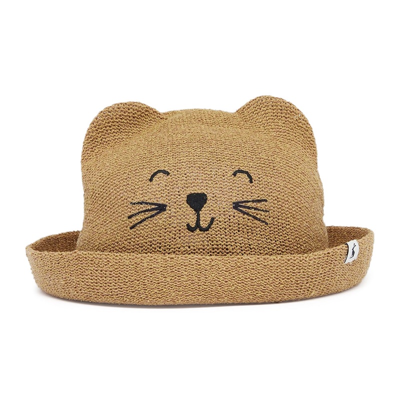 Joules Hats Kids Ashton Animal Sun Hat – Brown Age 6-12 Years
