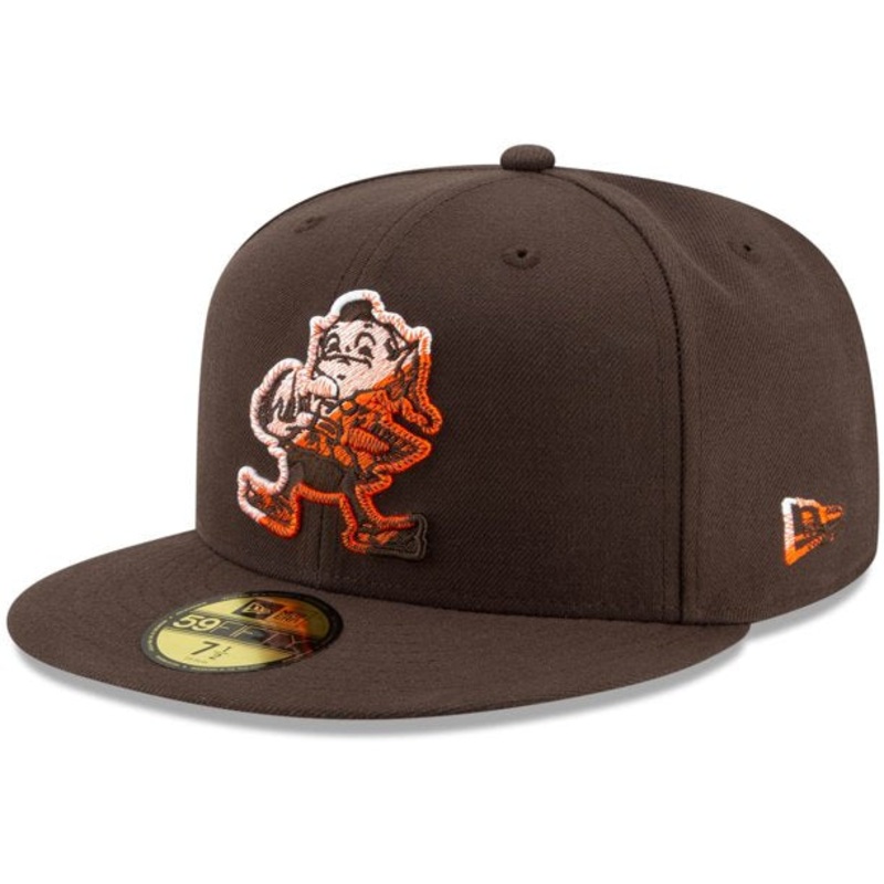 New Era Brown Cleveland Browns Color Dim 59FIFTY Fitted Hat