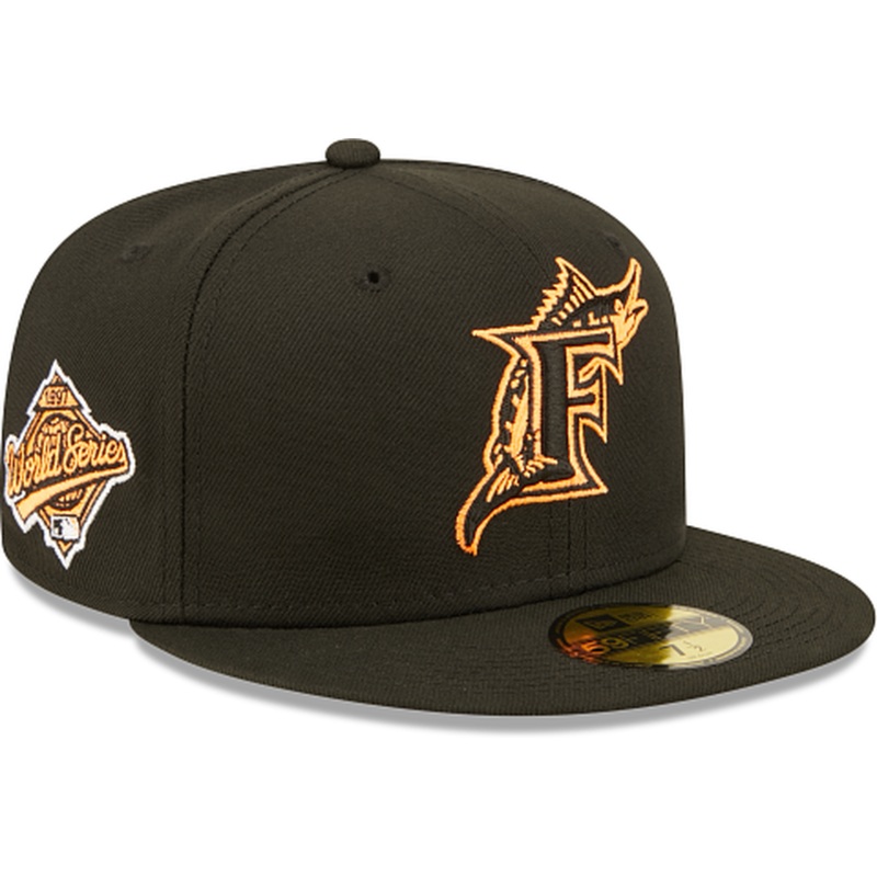 New Era Florida Marlins Summer Pop Orange 2022 59FIFTY Fitted Hat
