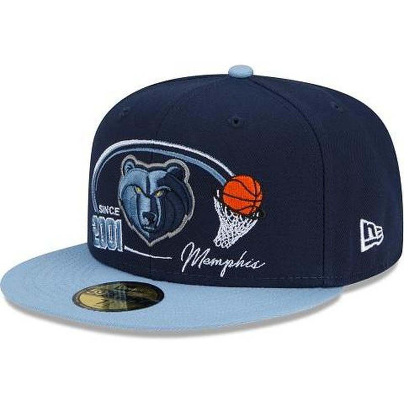 New Era Memphis Grizzlies Two-Tone Hoops 59fifty Fitted Hat