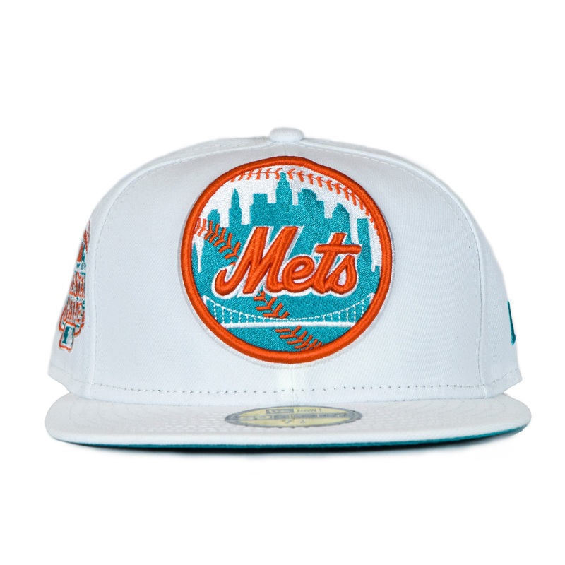 New Era New York Mets  White/Orange/Teal “Winter In NY” 59FIFTY Fitted Hat