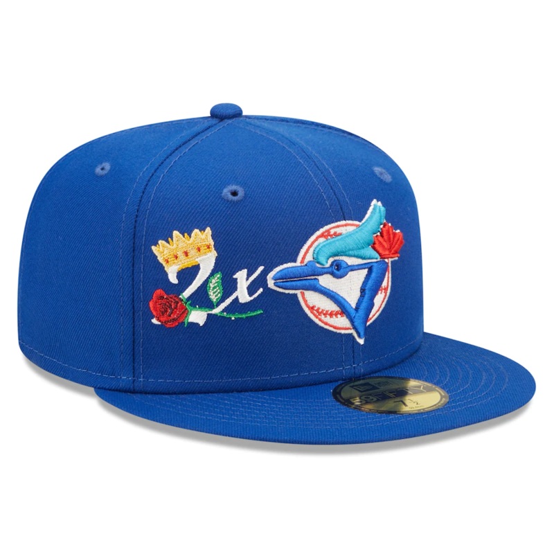 New Era Toronto Blue Jays Royal 2x World Series Champions Crown 59FIFTY Fitted Hat