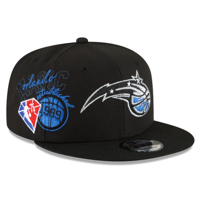 Orlando Magic New Era 2022 Back Half 9FIFTY Snapback Adjustable Hat – Black/Royal