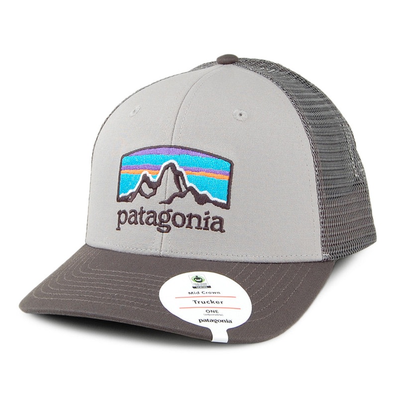 Patagonia Hats Fitz Roy Horizons Trucker Cap – Grey Adjustable