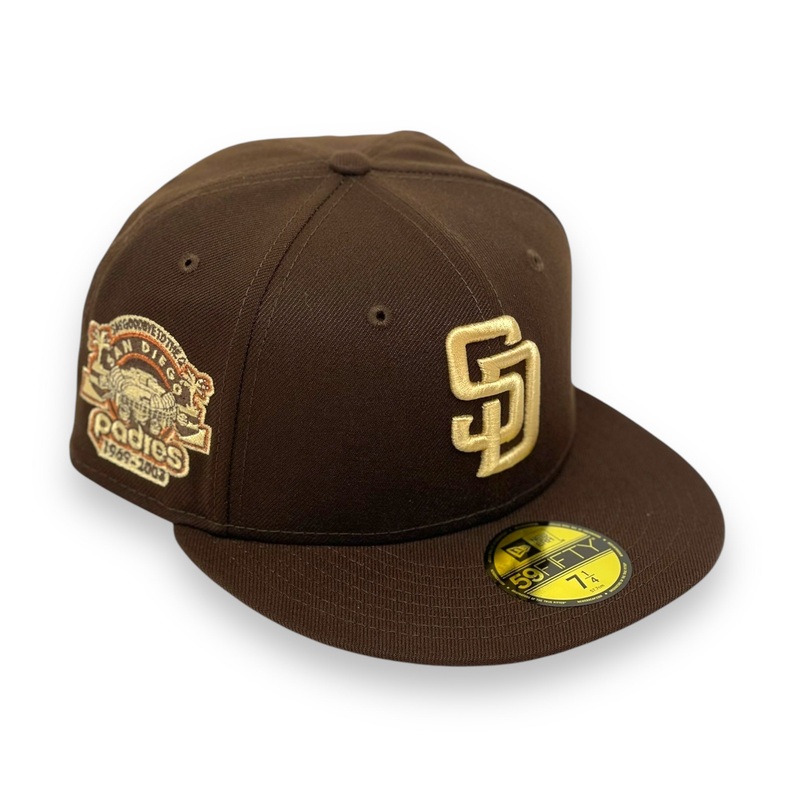 SAN DIEGO PADRES (BROWN) SAN DIEGO STADIUM “1969-2003” NEW ERA 59FIFTY FITTED 67/8
