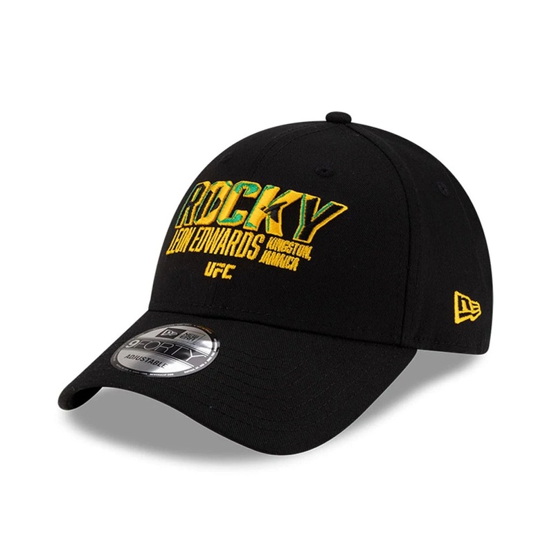 UFC Ultimate Fighting Leon Edwards Black 9FORTY Adjustable Cap OSFM