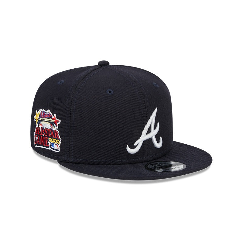 Atlanta Braves Sox Exclusive New Era 2000 All-Star Game PATCH-UP Snapback Hat – Navy