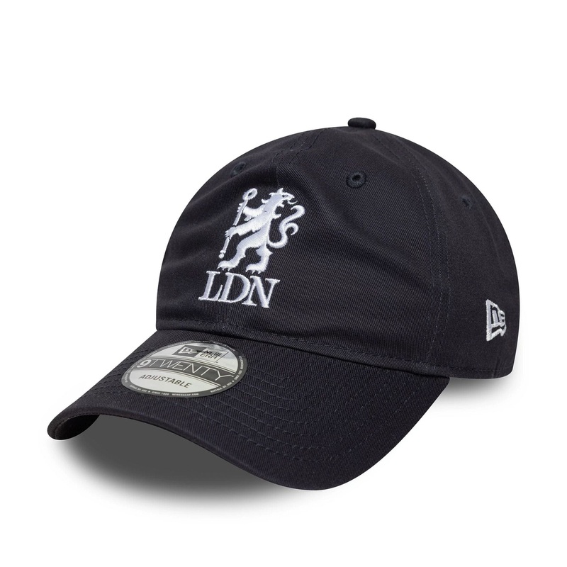 Chelsea FC Lion Crest London Navy 9TWENTY Adjustable Cap OSFM