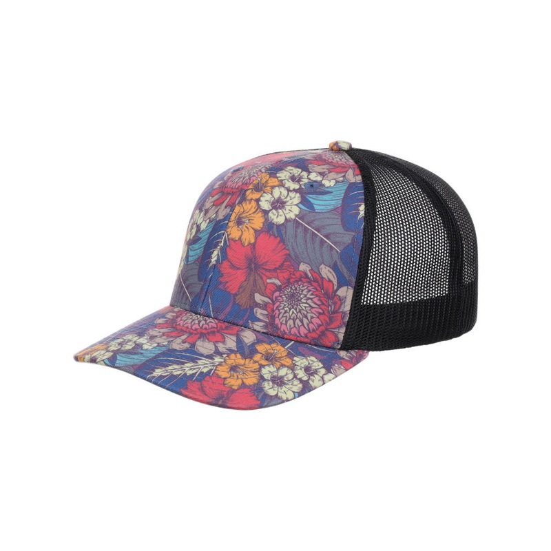 Crowns By Lids Tropical Trucker Cap – Purple/Blue Adjustable