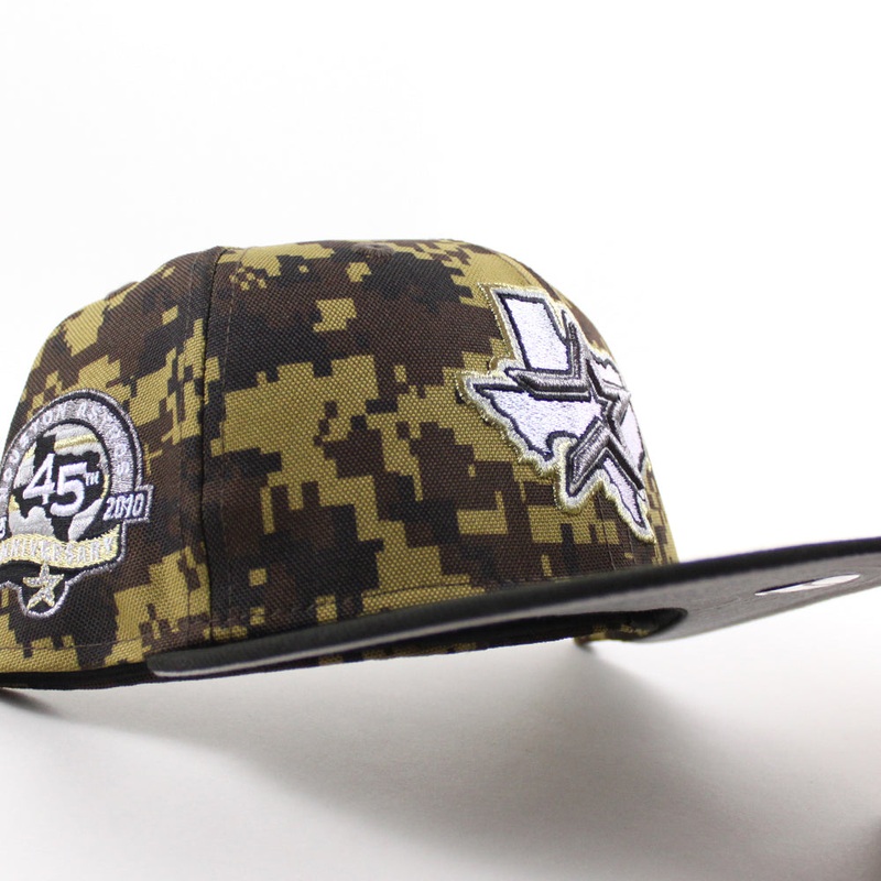 Houston Astros 45th Anniversary New Era 59Fifty Fitted Hat (Digital DESERT CAMO Black Gray Under Brim) 6 7/8