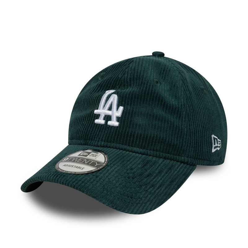 LA Dodgers MLB Cord Dark Green 9TWENTY Adjustable Cap OSFM