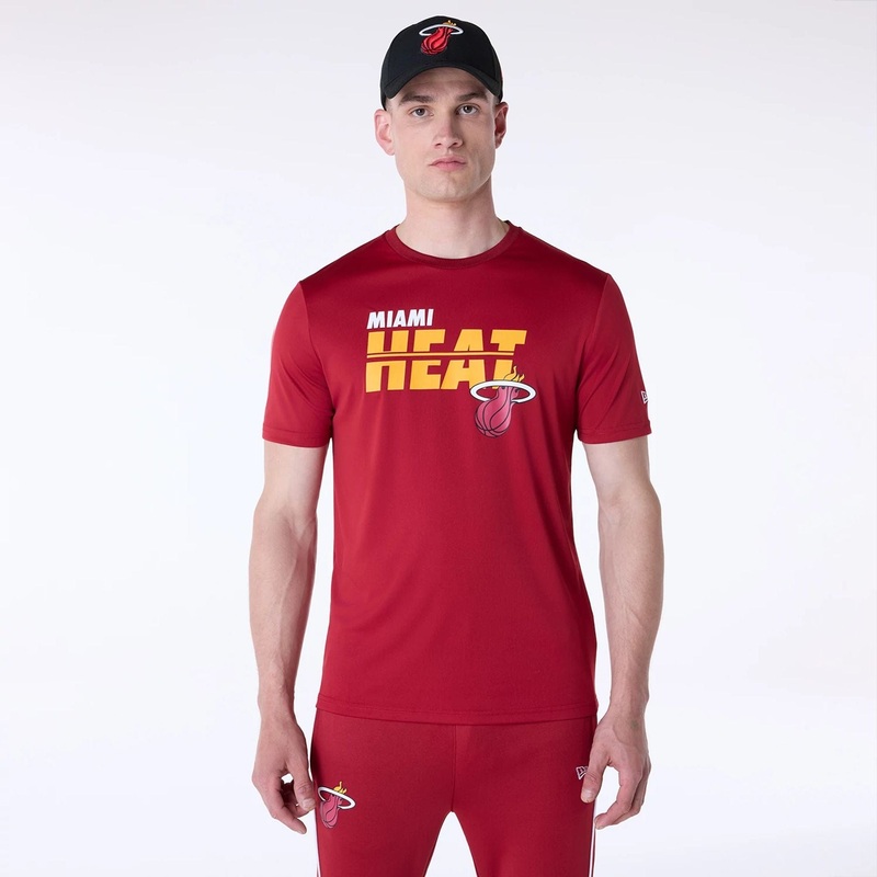 Miami Heat NBA Essentials Dark Red T-Shirt XS