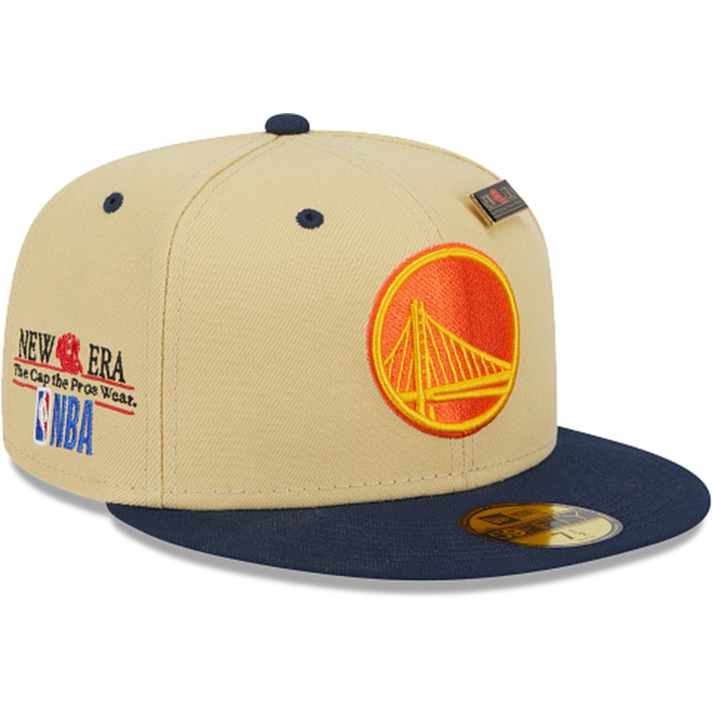 New Era Golden State Warriors Tan ’59FIFTY Day’ 2023 59FIFTY Fitted Hat