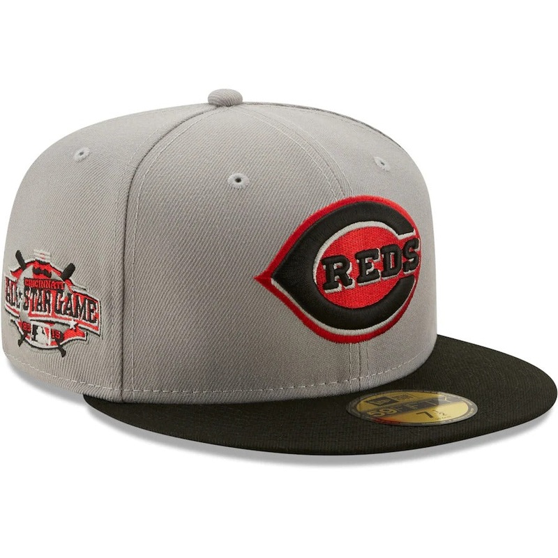 New Era Gray/Black Cincinnati Reds 2015 MLB All-Star Game Red Undervisor 59FIFTY Fitted Hat