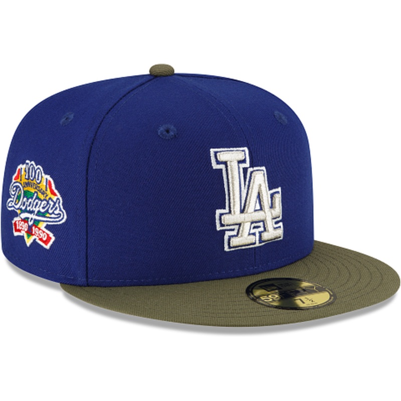 New Era Just Caps Dark Forest Visor Los Angeles Dodgers 2023 59FIFTY Fitted Hat