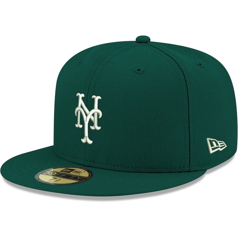 New Era New York Mets Dark Green Logo 59FIFTY Fitted Hat