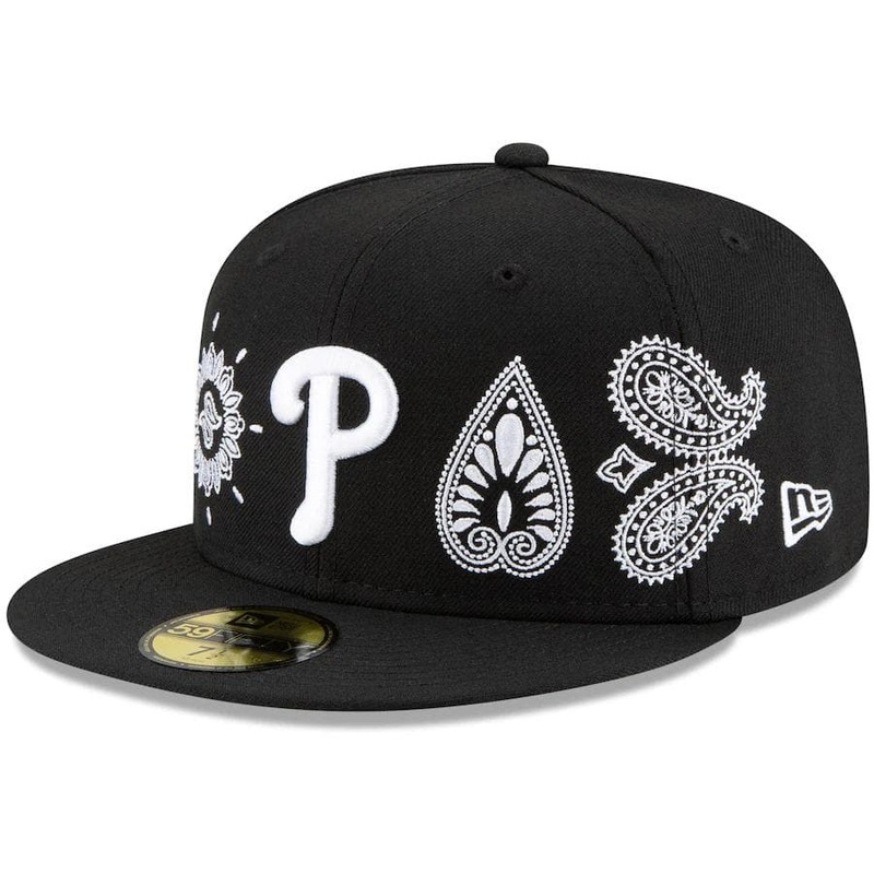 New Era Philadelphia Phillies Paisley Elements Black 59FIFTY Fitted Hat