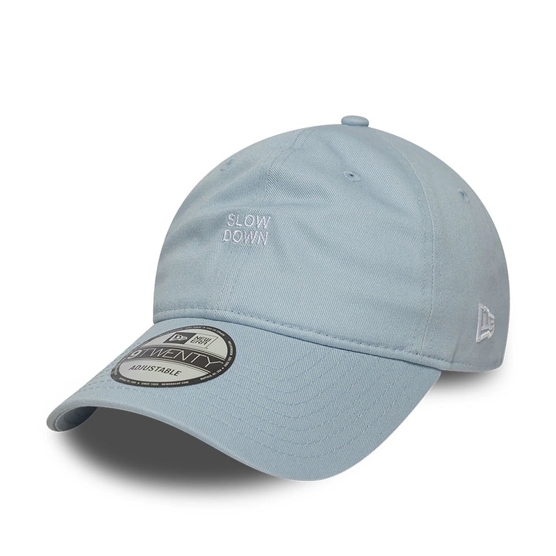 New Era Slow Down Slogan Pastel Blue 9TWENTY Adjustable Cap OSFM