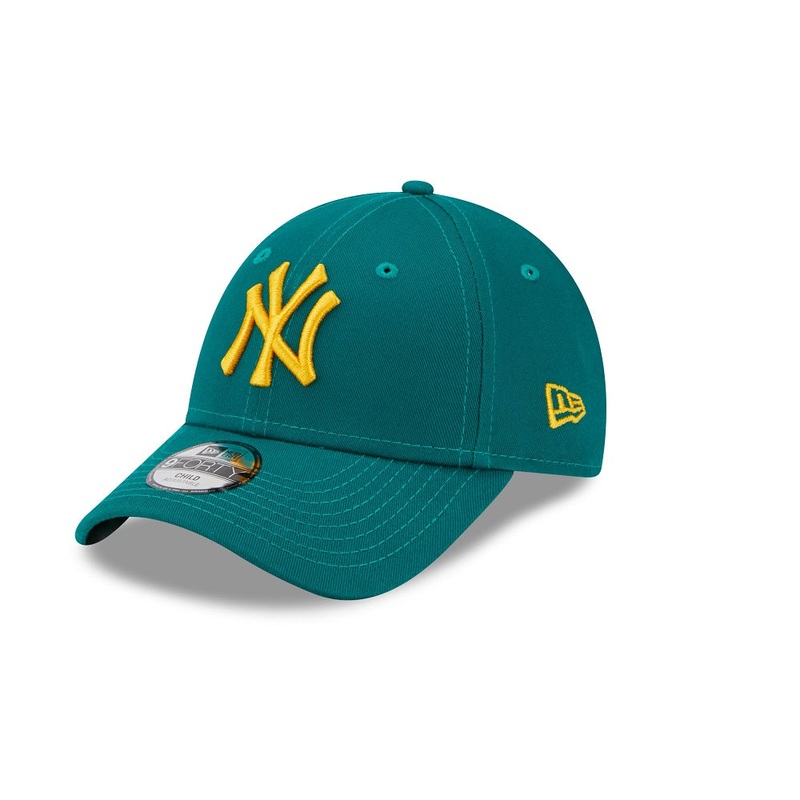 New York Yankees 9FORTY Kids League Essential Green Cap NE-YOUTH