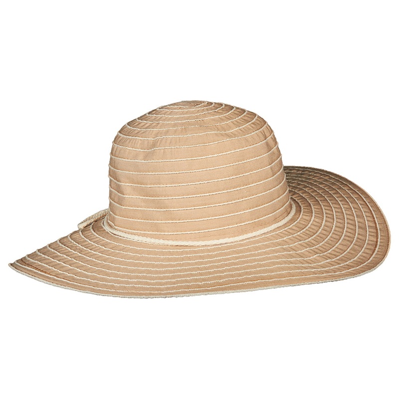Scala Hats Sonia Wide Brim Sun Hat – Khaki 1-Size