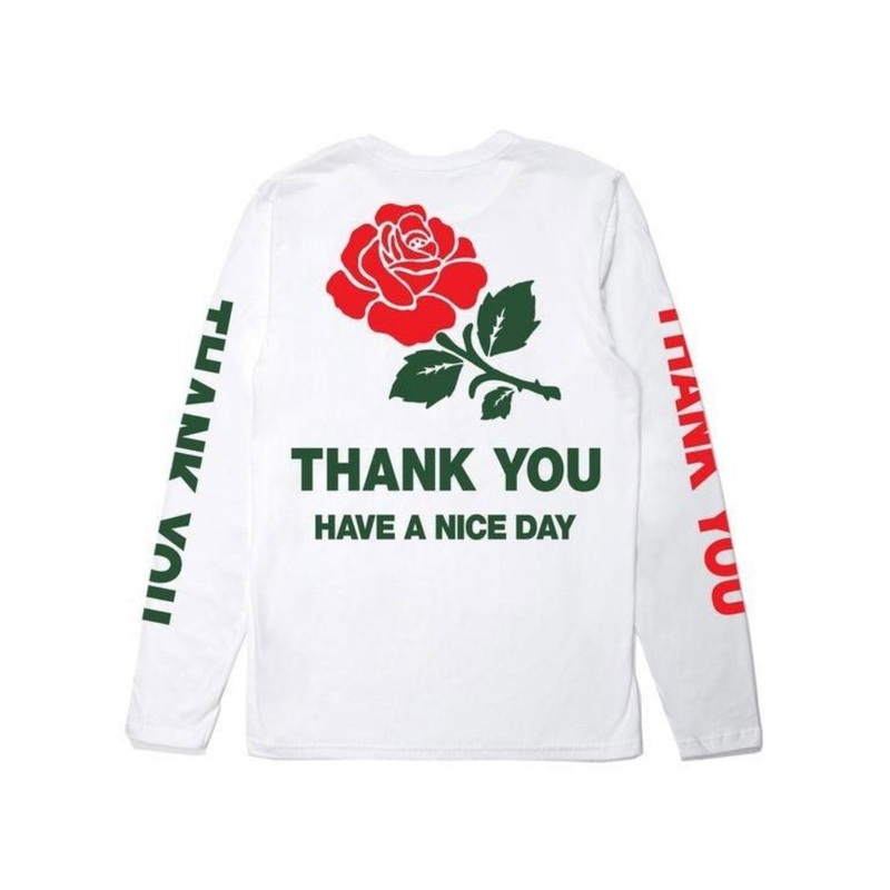 Chinatown Market THANK YOU LONG SLEEVE (White) m
