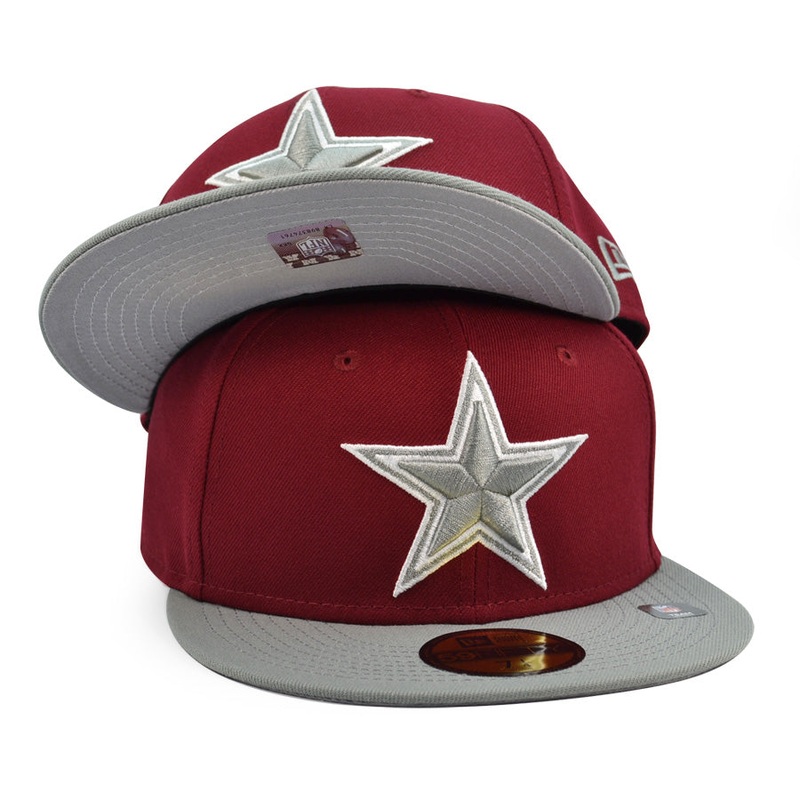 Dallas Cowboys New Era Exclusive 2Tone 59Fifty Fitted Hat – Redskin/Gray 6 7/8