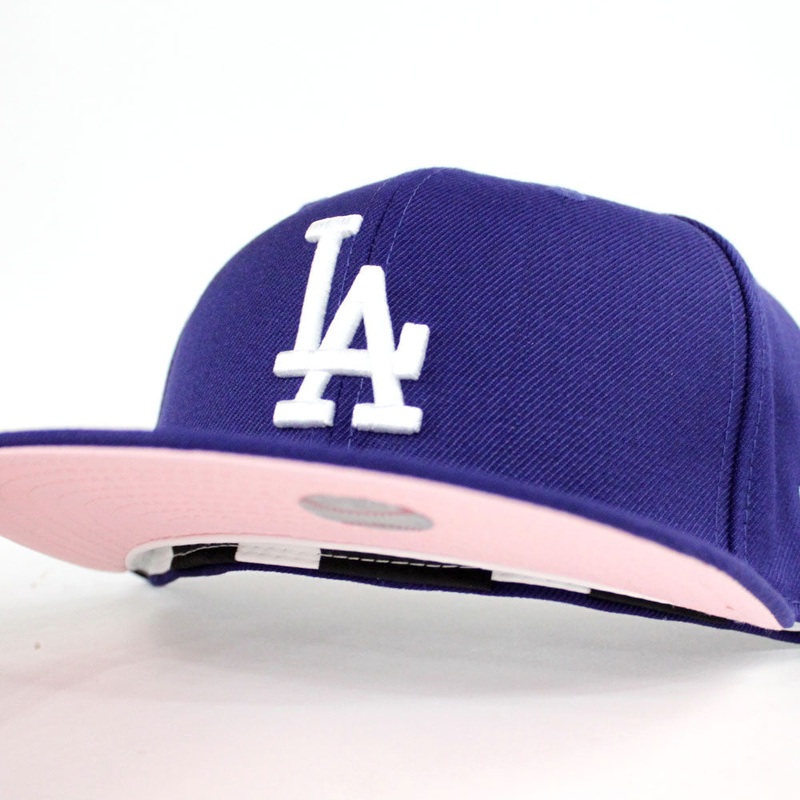 Los Angeles Dodgers New Era 59Fifty Fitted Hat(Team Color Pink Under Brim) 7