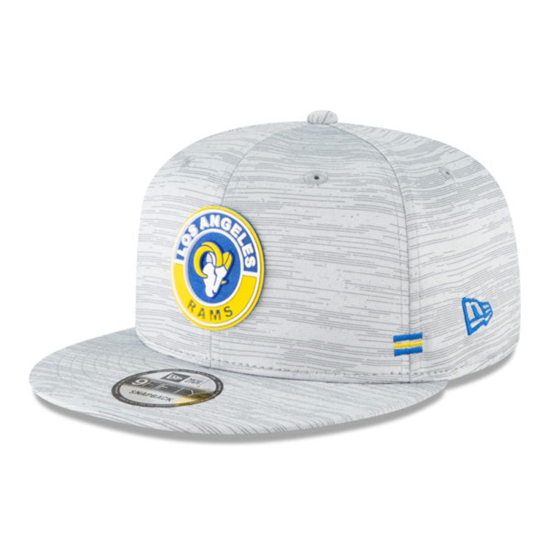 Los Angeles Rams New Era 2020 NFL Sideline Official 9FIFTY Snapback Hat – Gray