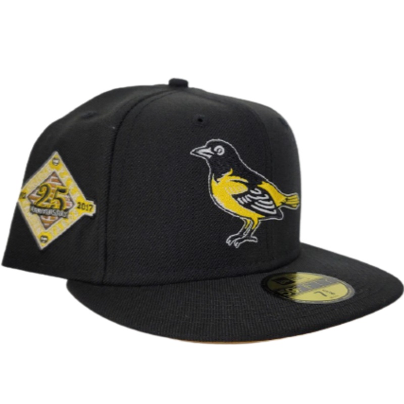 New Era Baltimore Orioles Black & Yellow 50th Anniversary 59FIFTY Fitted Hat