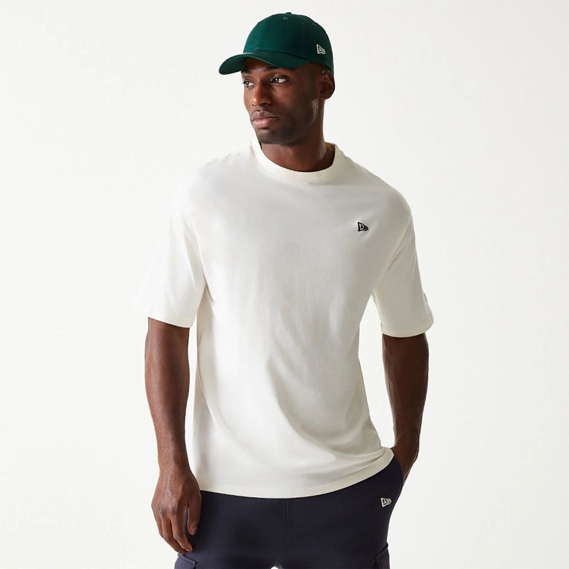 New Era Essential Cream Oversized T-Shirt XS