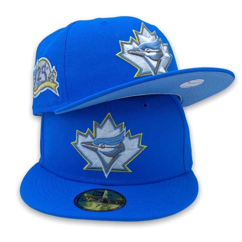 New Era Frozen Blue Toronto Blue Jays Baby Blue Bottom 59FIFTY Fitted Hat