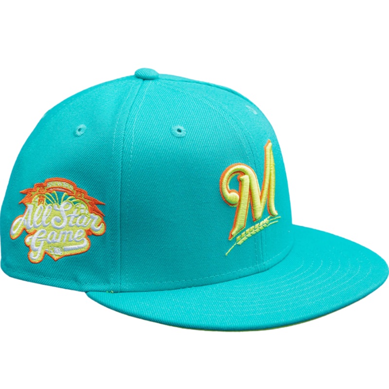 New Era Milwaukee Brewers Teal 2002 All-Star Game 59FIFTY Fitted Hat